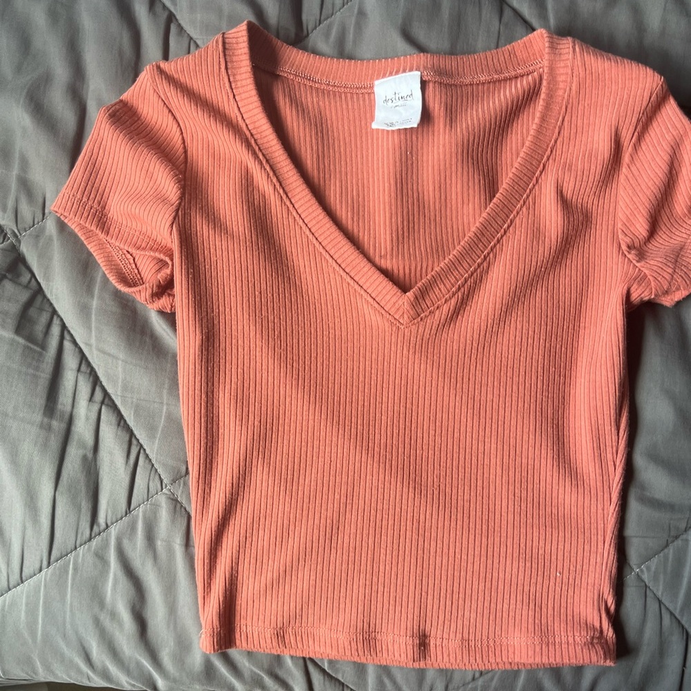 Maroon Cropped T-shirt